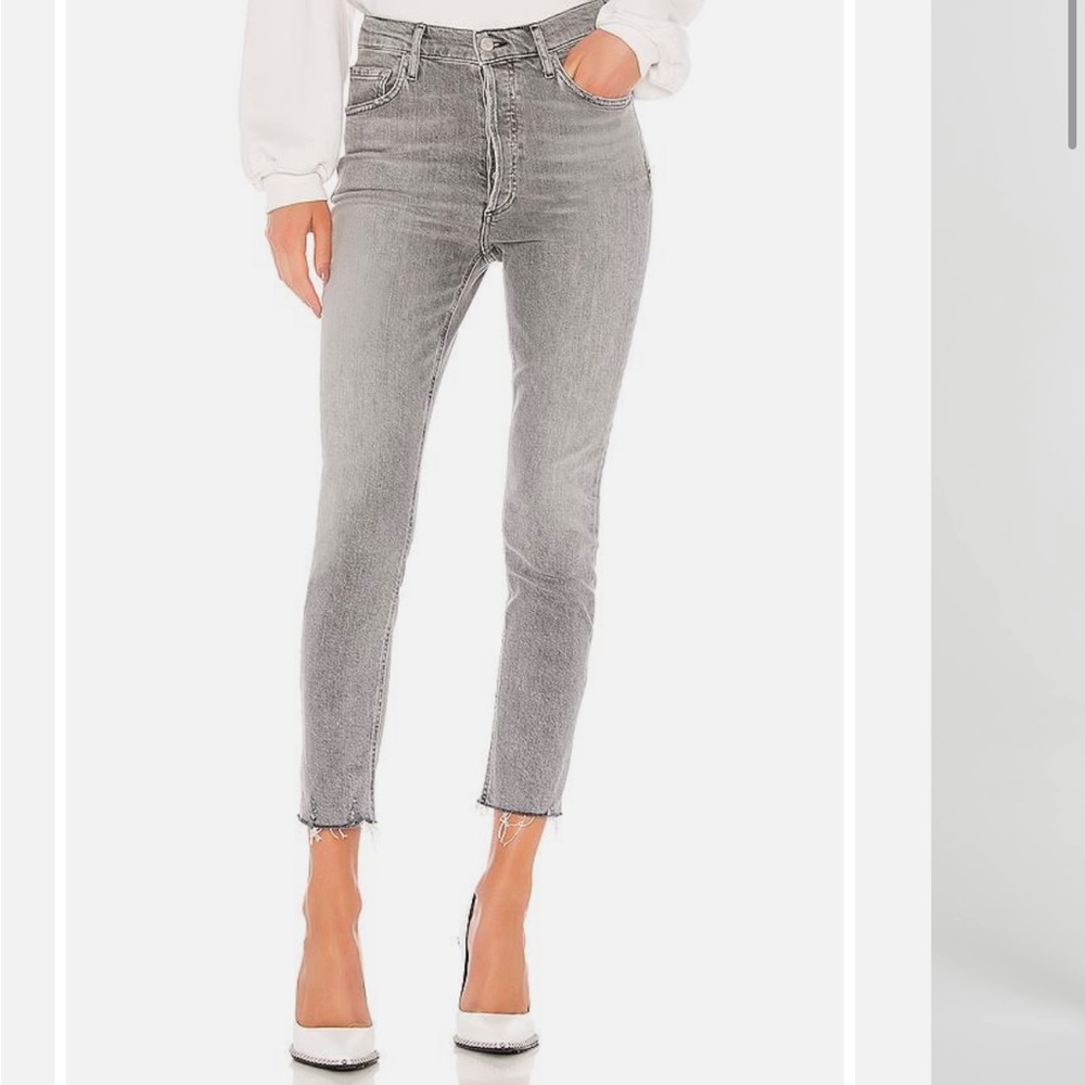 Agolde Nico High Rise Slim Jeans- Risk - Picture 3 of 8